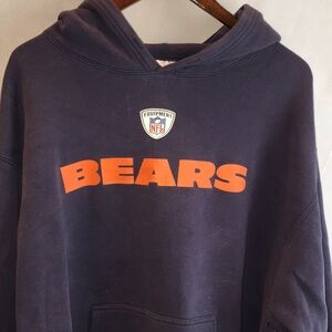 Reebok NFL Bears Hooded Sweatshirt - Missing Drawstring , Stains